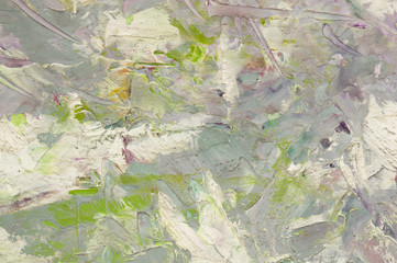 Abstract oil paint pastel colored background. Palette knife paint texture.
