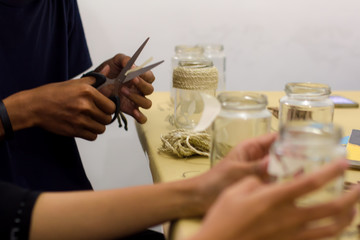 Step by step making vas hand-made decoration