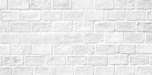 white brick wall for texture or background