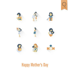 Fototapeta premium Happy Mothers Day Icons
