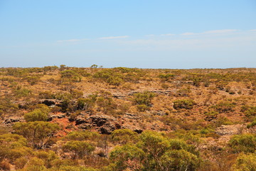 Rugged Canyons on Cape Range, Australia