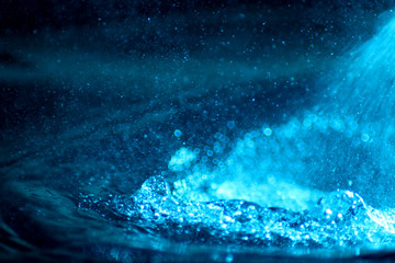 Water background / Water is a transparent and nearly colorless chemical substance that is the main constituent of Earth's streams, lakes, and oceans, and the fluids of most living