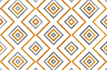 Geometrical golden and silver pattern.