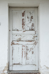 Old wood door
