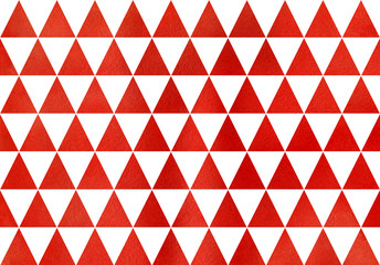 Watercolor triangle pattern.