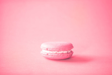 Assorted colorful french cookies macaroons, Almond cookies with pastel colors