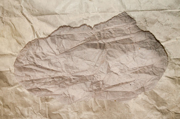 Fototapeta na wymiar Old wrinkled background paper