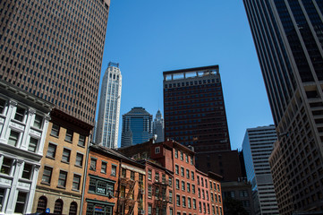 Skyscrapers in Downtown Manhattan, USA