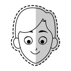 man cartoon icon over white background. vector illustration