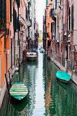 Fototapeta na wymiar View of beautiful colored venice canal