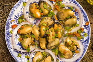 Galician mussels in vinaigrette