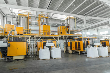 plant for the production of plastic parts. factory for the production of parts from polypropylene