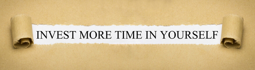 Invest more Time in Yourself
