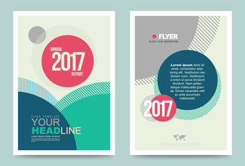 Vector cover design template simply