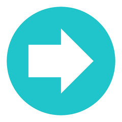 Arrow Sign Flat Circle Icon