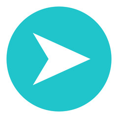 Arrow Sign Flat Circle Icon