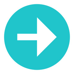 Arrow Sign Flat Circle Icon