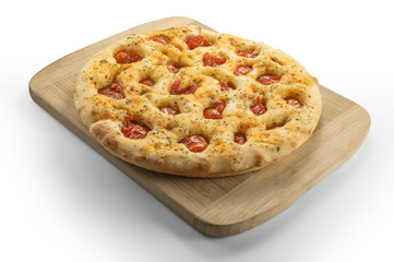 Apulian flat bread with tomatoes
