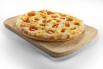 Apulian flat bread with tomatoes
