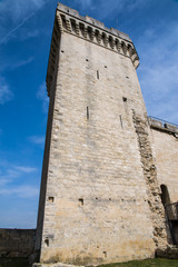 Beaucaire, in the Gard, France, the tower of the castle