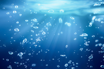air bubbles under water