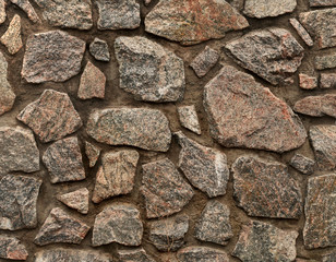 Wild stone walls laid out