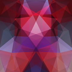 Fototapeta premium Background made of red, green, brown, black triangles. Square composition with geometric shapes. Eps 10