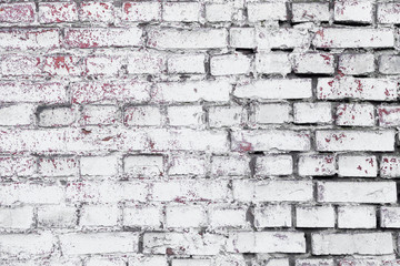 Background and texture. Textured old brick wall