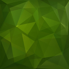 Abstract background consisting of green triangles. Geometric design for business presentations or web template banner flyer. Vector illustration