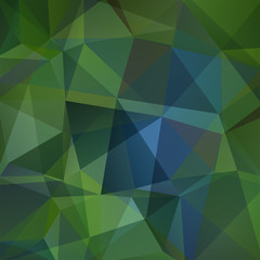 Obraz premium Polygonal vector background. Can be used in cover design, book design, website background. Vector illustration. Green, blue colors.