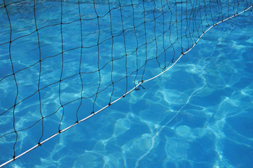 Water Polo net in swimming pool