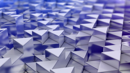 blue triangles background