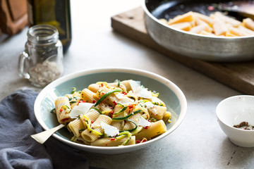 Pasta with Zucchini and Chili