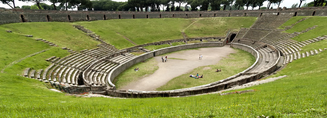 Pompeii Amphitheatre, Italy - obrazy, fototapety, plakaty
