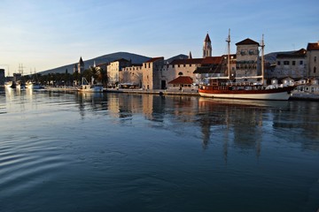 Naklejka premium Panorama view on the old city Trogir