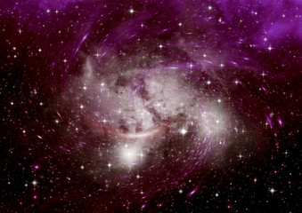 Naklejka premium galaxy in a free space