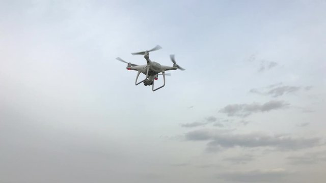 Drone floating in the air