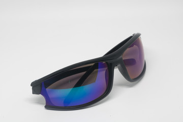 Black Eye Glasses Isolated on White