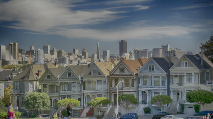 San Francisco Skyline from alamo Square