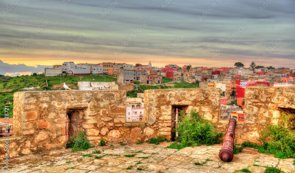 Canvas Prints view from a defensive tower at safi, morocco