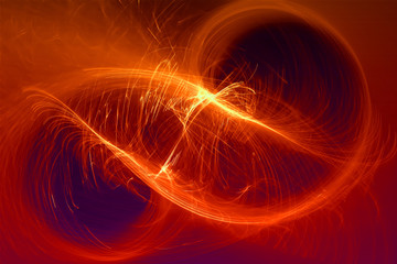 red glow wave. lighting effect abstract background for your business.