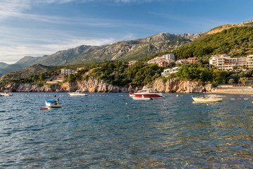 Fototapeta na wymiar view of the bay of Przno in Montenegro