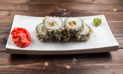 Fried sushi, roll