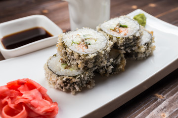 Fried sushi, roll