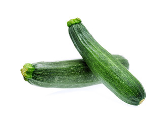 Fresh zucchini isolated on a white background