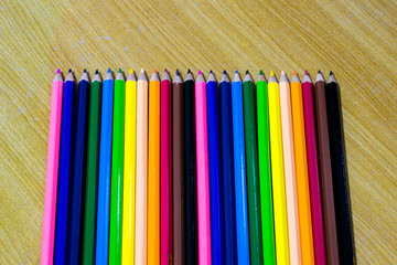 Color pencil draw art school educaation