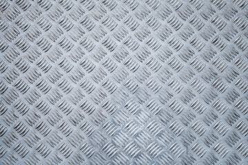 Metal floor,  diamond plate relief pattern