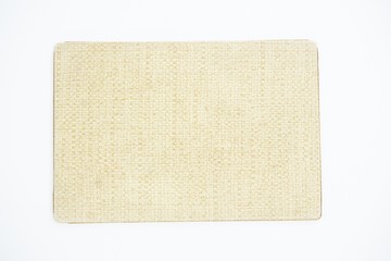 Sushi mat on white background