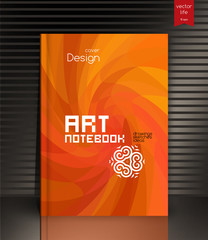 Cover design. The modern concept of design in the polygonal style. Cover for book, annual report, a notepad, a booklet.