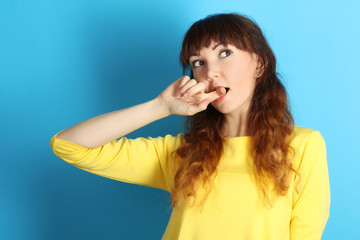 Girl in a yellow dress